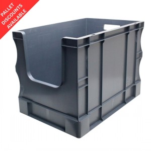 Heavy Duty Stacking Euro Box 60cm 90 Litre Open Front